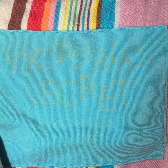 Vintage Victoria’s Secret Rainbow Stripes Pajama Top With Matching Pants Y2K 90 - Picture 7 of 14